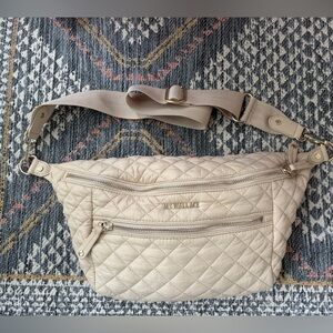 MZ Wallace Buff Crosby Crossbody Sling Bag. Like new.